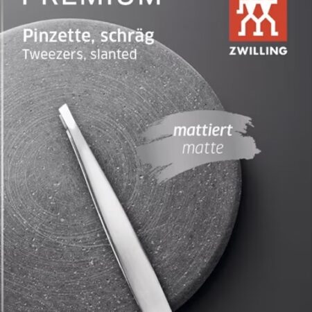 ZWILLING Premium Pinzette – Schräge Spitze, matt, Edelstahl
