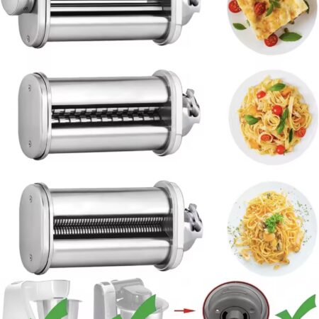 **Pasta Maker Attachment – 3-teiliges Nudelaufsatz-Set  für Bosch MUM4 & MUM5 Serien**