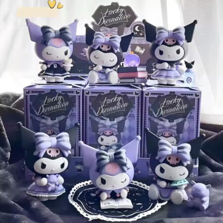 Kuromi „Lucky Divination“ Sammelfiguren Set – 6er Set – Anime Desktop Dekoration – Komplettset