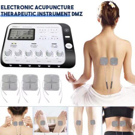 DMZ-I Elektronischer Akupunktur-Stimulator – 6-Kanal TENS / EMS Gerät mit Elektroden & Netzteil