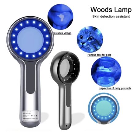 Wood’s Lamp Hautanalysator – UV-LED Hautdiagnose Lampe 365 nm, wiederaufladbar, USB-C